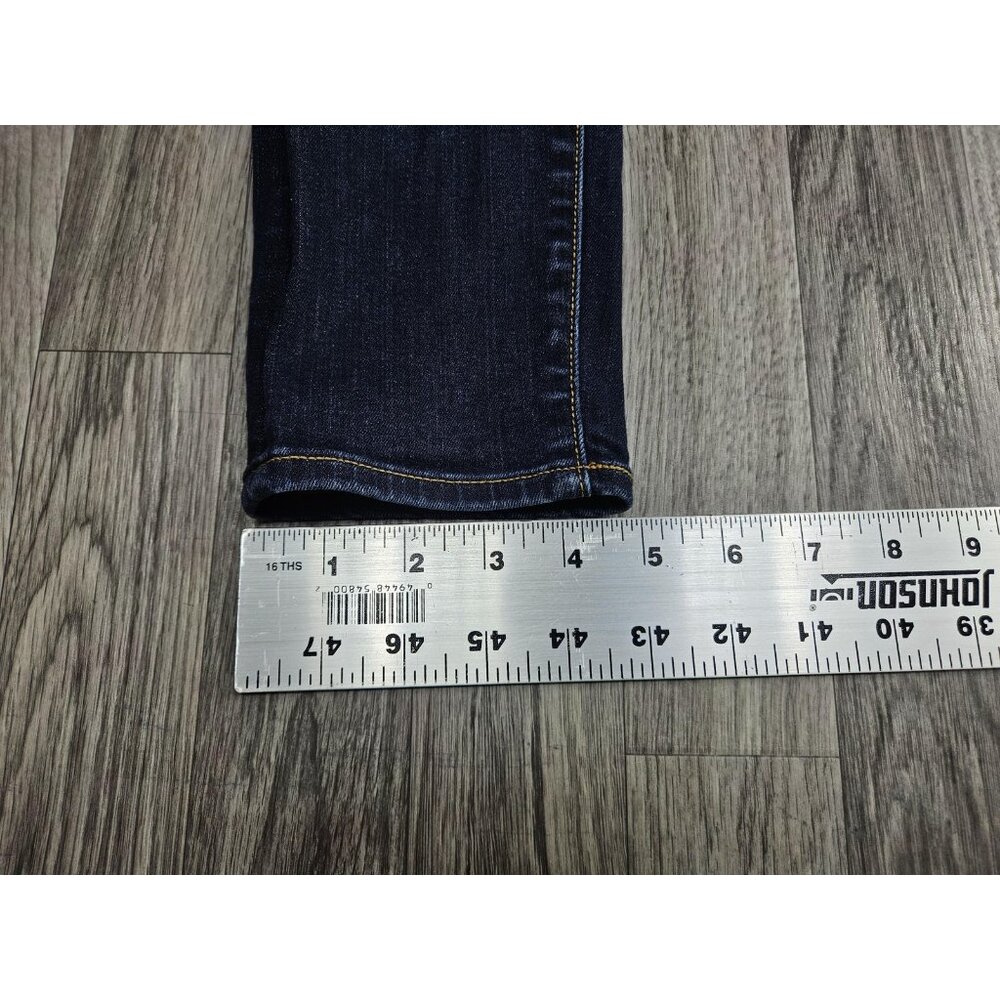 J.Crew Jeans Womens 25 Blue Dark Wash Stretch Mid Rise Skinny Denim Casual - Picture 10 of 10